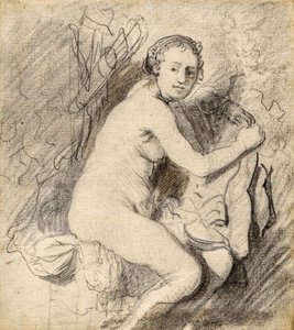 お風呂でダイアナ 作： Rembrandt van Rijn